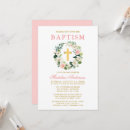 Recherche de roses baptême invitations Élégante au