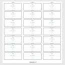 Recherche de transparent mariage autocollants Étiquettes de adresse invités