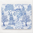 Recherche de chinoiserie tapis souris Bleu et blanc