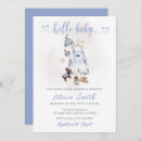Recherche de baby clothes invitations Bleu
