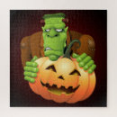 Recherche de frankenstein puzzles Monstre