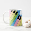 Recherche de clavier musical tasses Noir