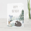 Recherche de animal anniversaire cartes Forêt