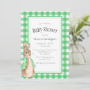 Recherche de lapin vert invitations Mignon