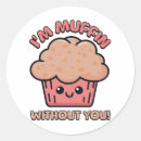Recherche de muffin autocollants Drôle