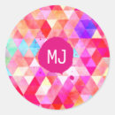Recherche de triangle rose autocollants Triangles