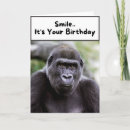 Recherche de gorille vœux cartes Drôle