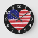 Recherche de amour patriotique horloges Rouge blanc et bleu