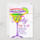 Recherche de martini glass invitations Mardi gras