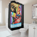 Recherche de superhero rideaux douche Fille magique