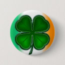 Recherche de feuille de trèfle badges L'irlande