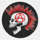 Recherche de crâne punk rock autocollants Tatouage
