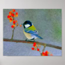 Suche nach vogel und blumen poster Blau