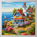 Suche nach strandhaus poster Küstenlandschaft