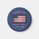 Recherche de juillet quatre magnets Drapeau