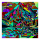 Recherche de fjorde poster Réflexion