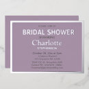 Recherche de lavender bridal shower invitations Simple