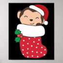 Suche nach niedliche affen poster Frohe weihnachten