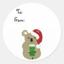 Recherche de koala noël autocollants Faune