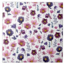 Recherche de fleur violette carreaux Fleurs violettes