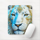 Recherche de lion blanc tapis souris Imaginaire