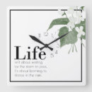 Recherche de citation de la vie horloges Typographie