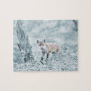 Suche nach fuchs im schnee puzzle Winter