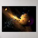 Suche nach kometen poster Planet
