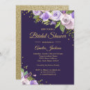 Recherche de purple floral bridal shower invitations Fleurs