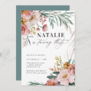 Recherche de floral 30ans anniversaire invitations Botanique