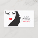 Recherche de visage de fille cartes visite Cheveux