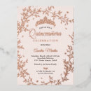 Recherche de couronne rose invitations Quinze ans