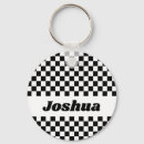 Recherche de damier noir et blanc porteclés Course automobile