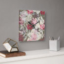 Suche nach blumenstrauß wanduhren Rosa