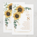 Recherche de sunflower numbers cartes table Invités