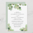 Recherche de watercolor eucalyptus mariage invitations Aquarelle