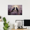 Recherche de oiseau sur la branche posters Pour elle