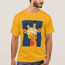 Recherche de girafe de sourire tshirts Amusant