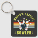 Recherche de bowling drôle porteclés Équipe de bowling