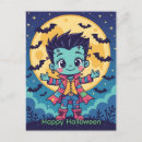 Recherche de monstres mignons cartes postales Frankenstein
