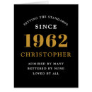 Recherche de 1962 anniversaire cartes 60 ans