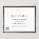 Recherche de excellence Certificat d'excellence