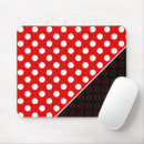 Suche nach rot mit weissen punkten mousepads Herz