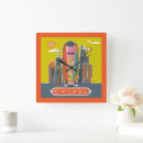 Suche nach vintage plakate wanduhren Schikane