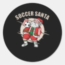 Recherche de football père noël autocollants Balle