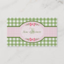 Suche nach andere länder visitenkarten Gingham