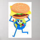 Suche nach cartoon burger poster Fast food
