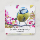 Recherche de oiseau bleu cartes visite Mignon