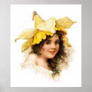Suche nach blumenmädchen poster Vintag