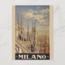 Recherche de milan vintage cartes postales Rétro